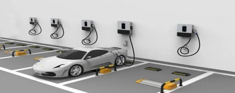 working with EV charger working with EV charger